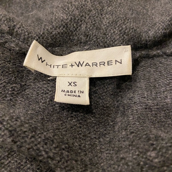 White + Warren gray open front cardigan.  Size XS - Picture 3 of 5